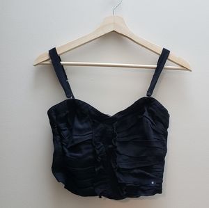NWT Abercrombie and Fitch Black Cropped top